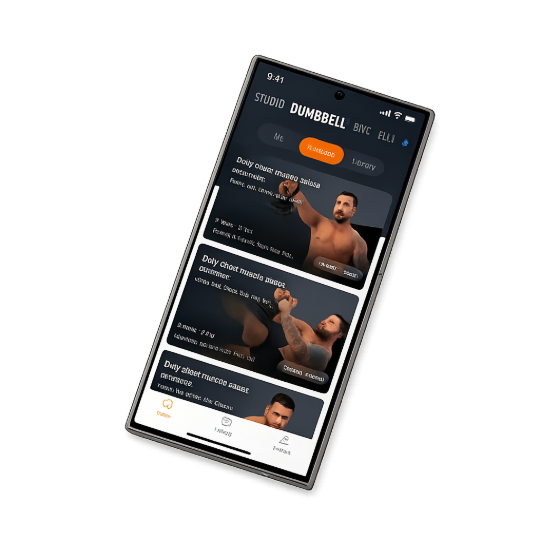 FED Fitness app on smartphone