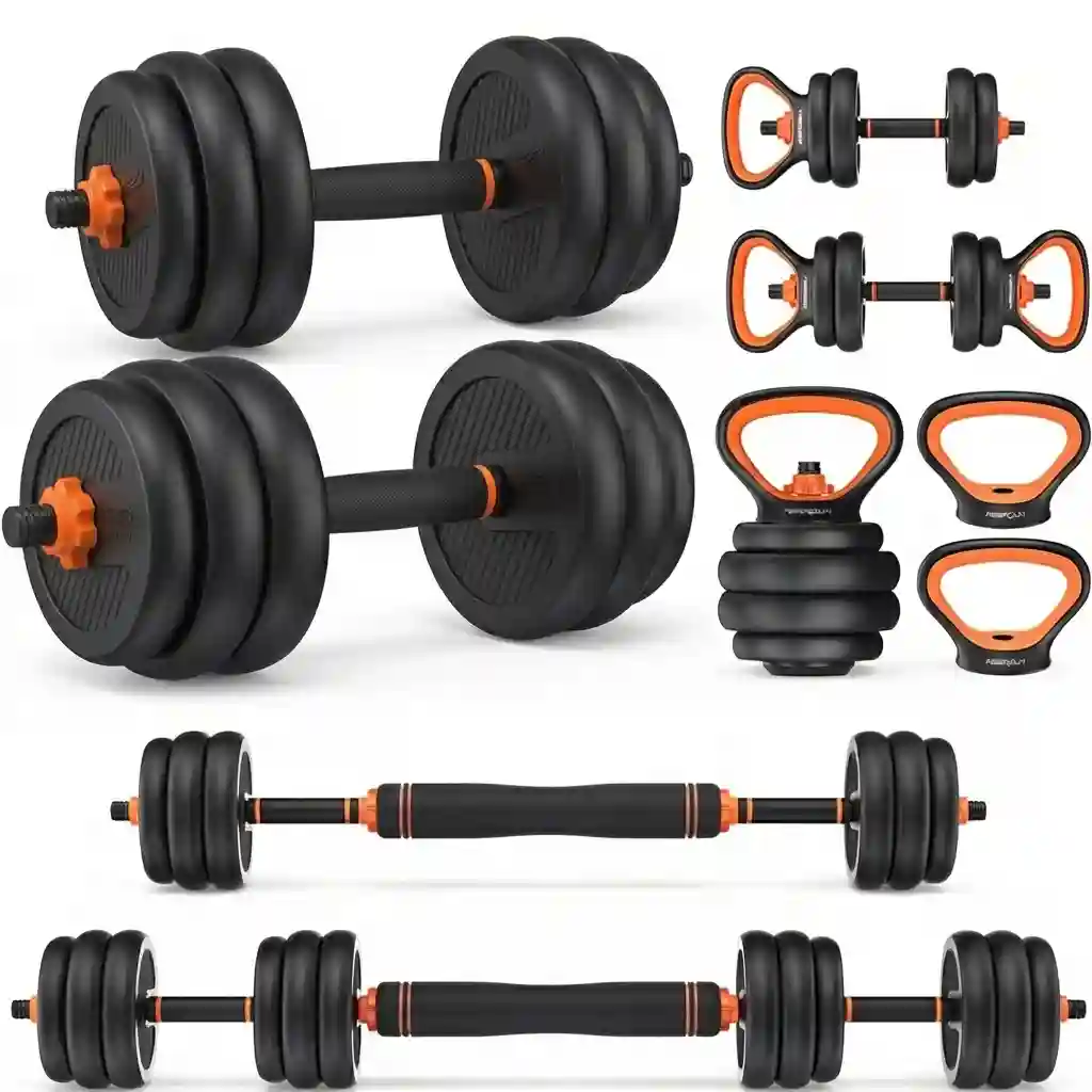 FEIERDUN Adjustable Dumbbells 5-in-1 Set 20–90lbs