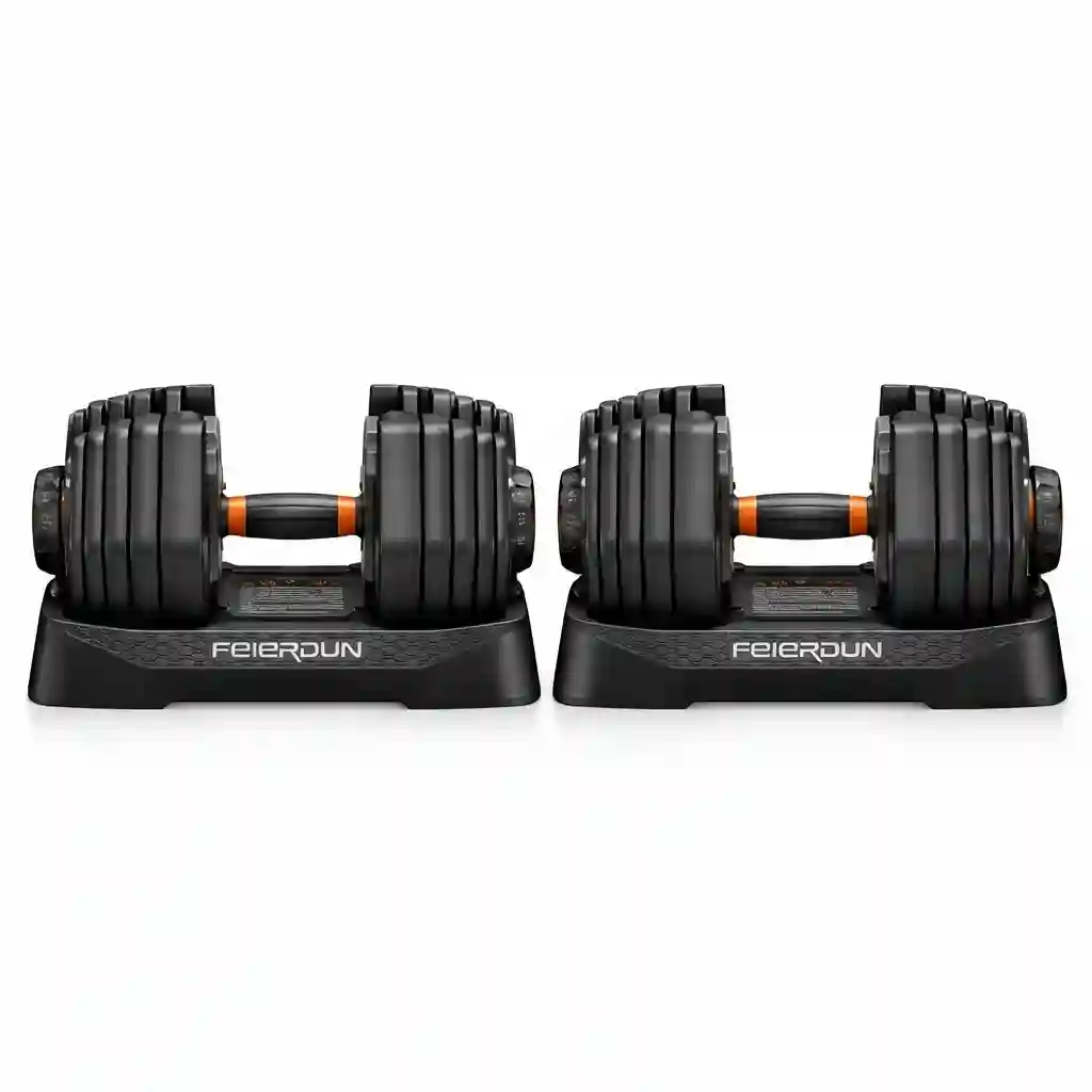 FEIERDUN QuickDial DB1 Adjustable Dumbbell 52.5lb each 105lb total