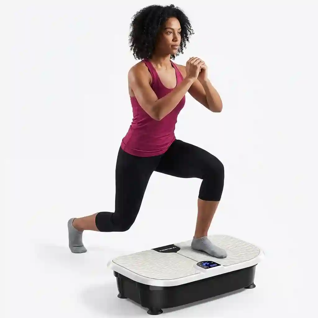 FEIERDUN Vibration Plate Exercise Machine 400LBS Lymphatic Drainage